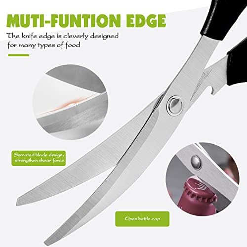 Kitchen Scissors, Korean Barbecue Scissors and Tongs Set, Kitchen Sheras - Image 3