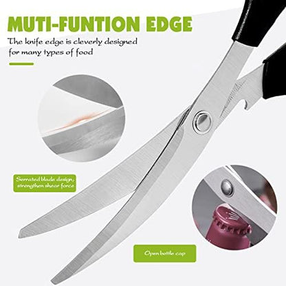 Kitchen Scissors, Korean Barbecue Scissors and Tongs Set, Kitchen Sheras - Image 3
