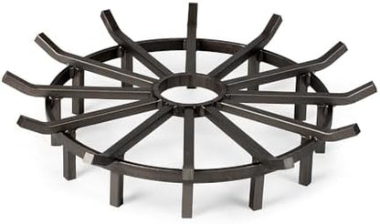 Ash & Ember 28" Wagon Wheel Fire Grate, High-Efficiency Smoke-Free Fireplace by TitanGreatOutdoors