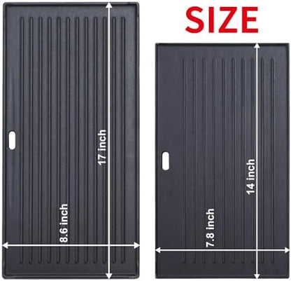 17" Reversible Cast Iron Griddle & Grill Pan - Image 7