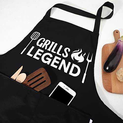 Mepase 4 Pcs Funny Grilling Aprons - Image 6