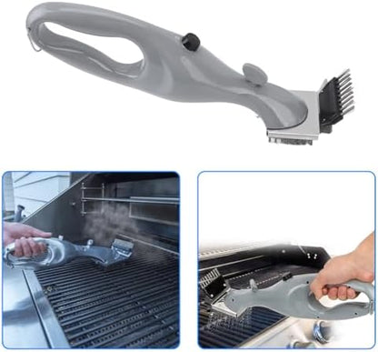 BBQ Grill Steam Brush with Scraper - Image 4
