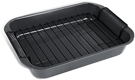 kitCom Bakeware Nonstick Roaster, Nonstick Roasting Pan by kitComhomekitchen