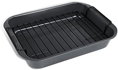 kitCom Bakeware Nonstick Roaster, Nonstick Roasting Pan by kitComhomekitchen