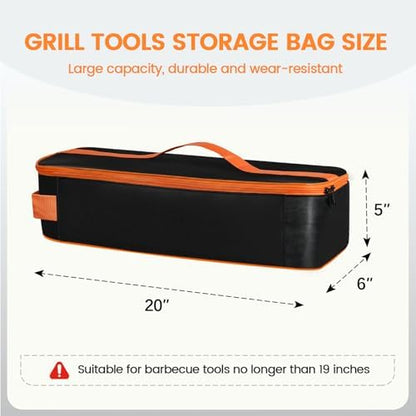 Grill Tool Storage Bag for Outdoor Barbecue, 20 in - Image 2