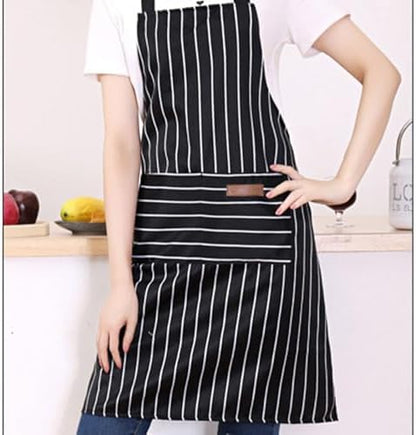 DILLMAN Kitchen Cooking Adjustable Aprons Men Women Bib Chef Stripes - Image 6