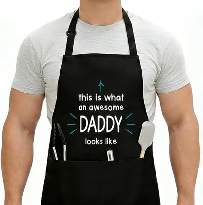 Funny Aprons For Men, Father's Fathers Day Kitchen Gifts For Dad Father Daddy by Unknown