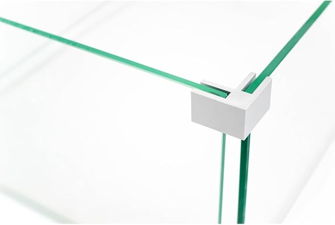 AMS Fireplace | Rectangular Fire Pit Glass Wind Guard for Sedona Fire Pit (Dark Gray) | Shielded from Patio Heater Flames | Tempered Glass with Polished Edges for Safety | Fire Table Glass Shield