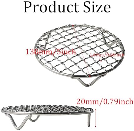 6.5 Inch Round Cooking Rack, Stainless Steel Wire Baking Rack - Image 2