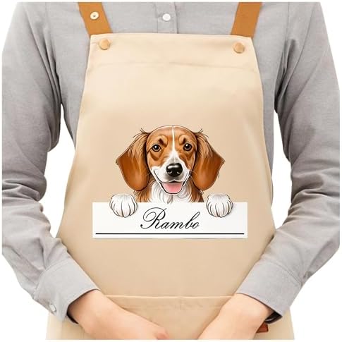DIY Custom Pet Name Art Dog Kitchen Apron - Image 6