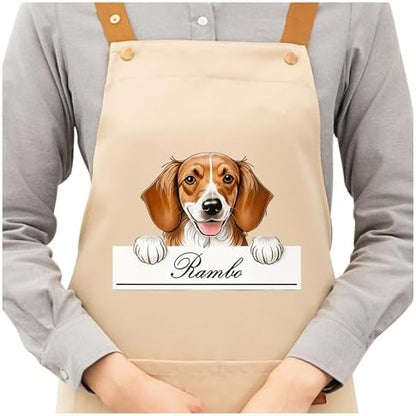 DIY Custom Pet Name Art Dog Kitchen Apron - Image 6