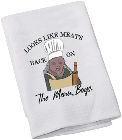 LOTR Movies Fan Dish Cloths H Fans Meat's Back On The Menu Kitchen Towel by LEVLO
