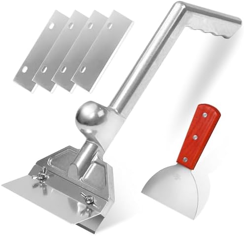 Griddle Scraper Set – Heavy-Duty Full Metal Flat Top Griddle Scraper by IMPRUVIO
