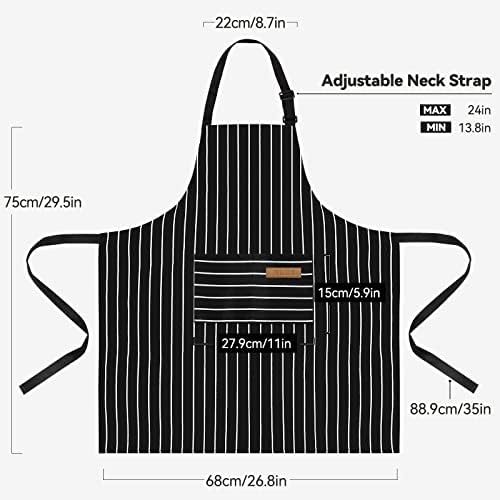 NLUS 2 Pack Cooking Aprons for Women - Image 3
