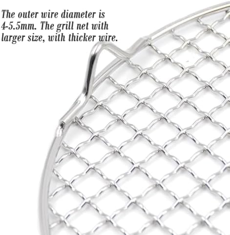 Steaming Racks Dia 11.6" Round Barbecue Grids Cross Wire Footed Steaming - Image 4