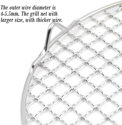Steaming Racks Dia 11.6" Round Barbecue Grids Cross Wire Footed Steaming - Image 4