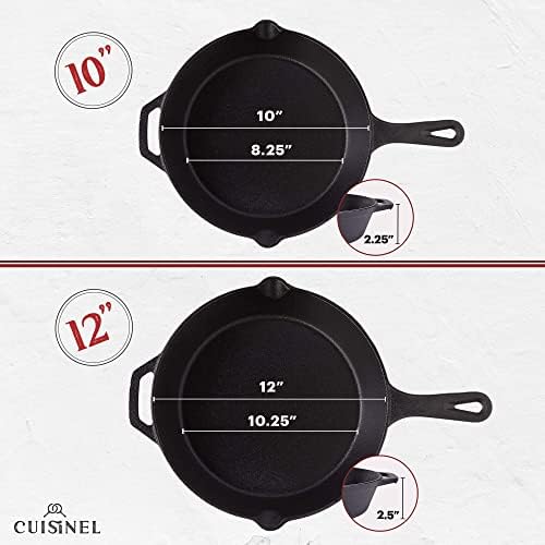 Cuisinel Cast Iron Skillets Set - Image 2