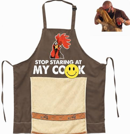 Chef's Prank Apron, Adjustable Neck Strap, Hidden Surprise Gift by GIFTELIX