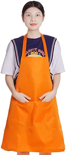 Fengek 8 Pcs Bib Apron for Unisex Colorful Kitchen Apron Bulk - Image 4