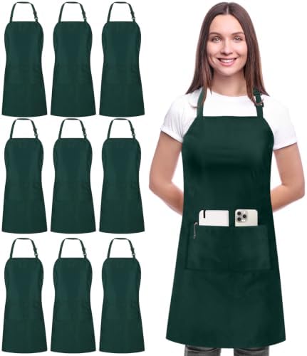 Utopia Kitchen Bib Aprons 10 Pack Adjustable by UTOPIAKITCHEN
