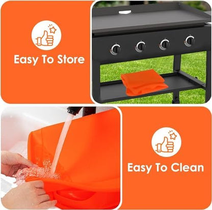 28" Upgraded Extra-Thick Silicone Griddle Mat - Image 5