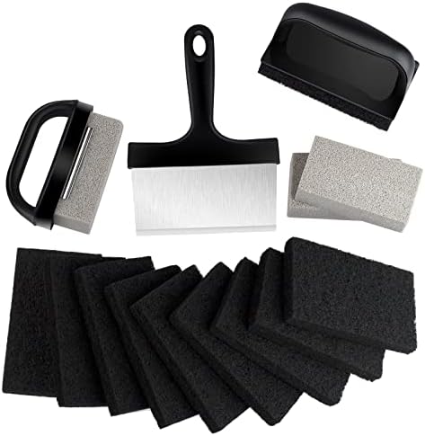 Blackstone Griddle Cleaning kit 16 Pcs, Heavy Duty Grill Cleaning Stone Bricks by MOWOT