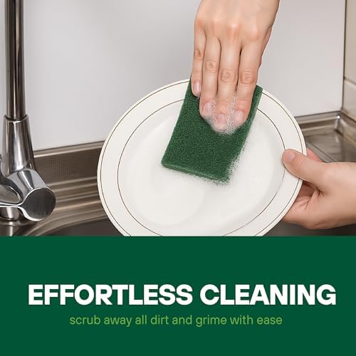 SCRUBIT Scouring Pad Roll - 19 FT Green scrubbing Pads Roll - Non Scratch Dish - Image 3