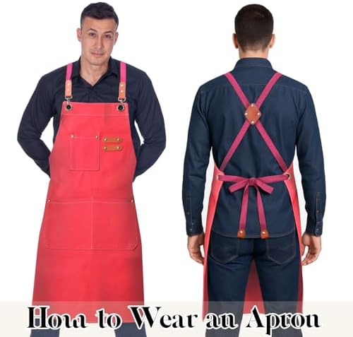 Chef Cotton Canvas Apron for Men Women - Image 4