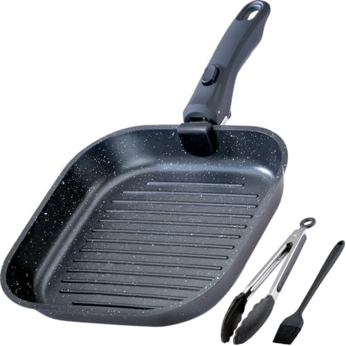 Stove Top Grill Pan, 10.8-Inch Square Pan by RoDzj