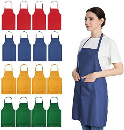 16 PCS Plain Color Bib Adult Apron by LOYHUANG