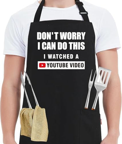 Kaidouma Funny Cooking Aprons for Women Men by Kaidouma
