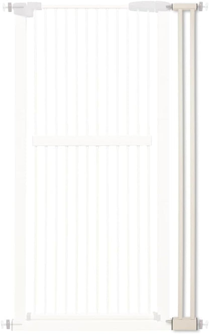 Lumizone Extra Tall Cat Gate Extension Kit 61.02" High Pressure Mounted 4.13" Extra Wide 1.37" Gap No Drilling Tall Pet Gate for Dogs (Cream, 4.13" W)