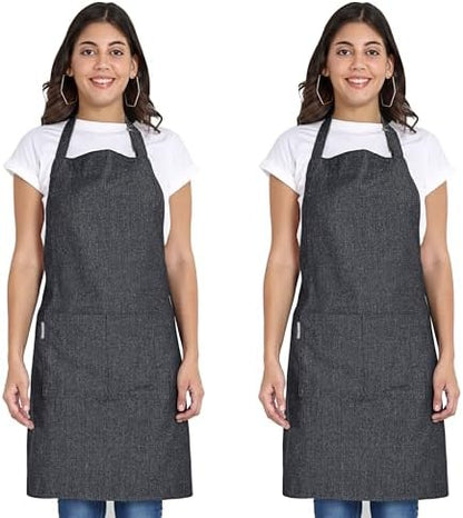 Chef Apron, Recycled Cotton Kitchen Apron by Ecotribe