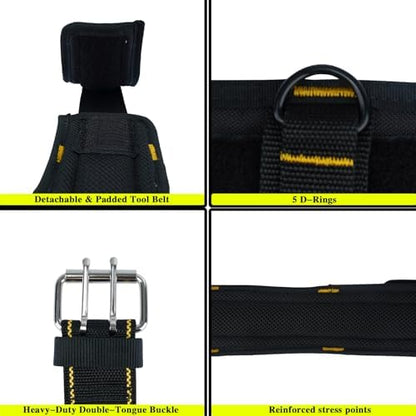 MELOTOUGH Padded Tool Belt for Men, Heavy Duty Work Belt - Image 3