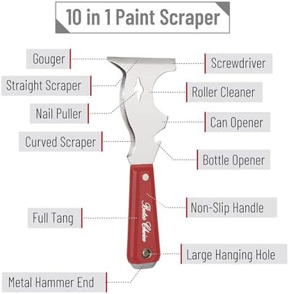 Bates- Paint Scraper, 10 in 1 Painters Tool, Painters Tool, Painters Knife - Image 4