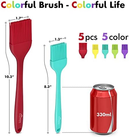 HOTEC 600℉ Heat Resistant Silicone Basting &Pastry Brush - Image 2