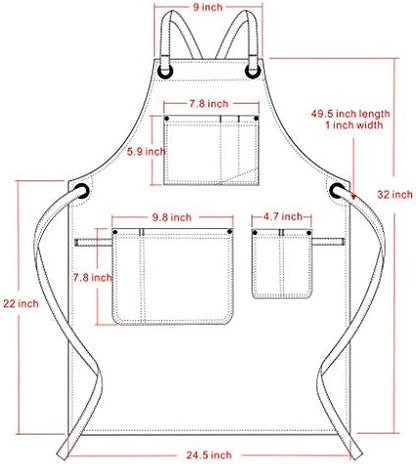 Jeanerlor Denim Hair Stylist Apron - Image 4