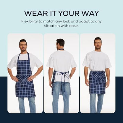 Will Well 2 Pack Bib Apron For Men & Women - Image 5