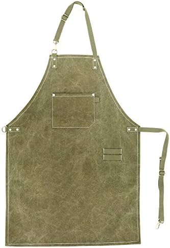 No-Tie Canvas Apron Heavy-Duty 16OZ Work Apron - Image 2