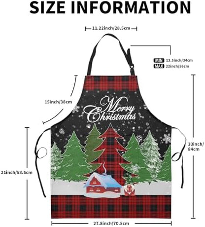 Merry Christmas Apron Xmas Trees Aprons - Image 4