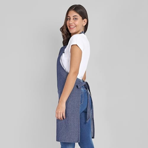 Chef Apron, Recycled Cotton Kitchen Apron - Image 4