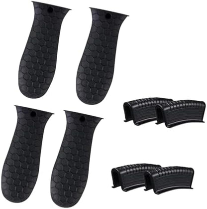 8 Pcs Silicone Pot Handle Covers Set, Heat Resistant Cast Iron Handle Sleeves by Unknown