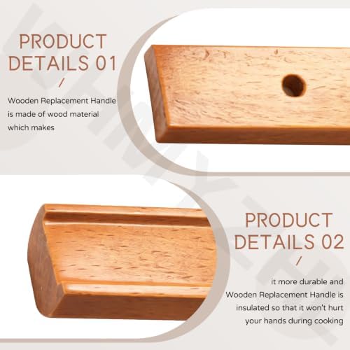 2 Pack Cherry Wood Replacement Handle - Image 7