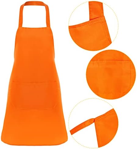 Fengek 8 Pcs Bib Apron for Unisex Colorful Kitchen Apron Bulk - Image 3