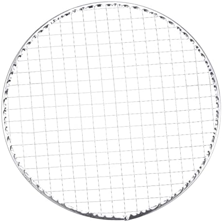 HARFINGTON 5pcs Round BBQ Grill Net 10.2" Dia Galvanized Iron Barbecue Mesh Mat by HARFINGTON
