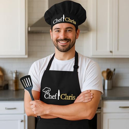 Chef Apron Men, Personalized Adult Aprons - Image 2