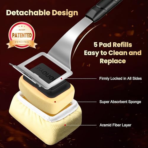 Grill Brush for Outdoor Grill + 5 Replaceable Pads - Image 3