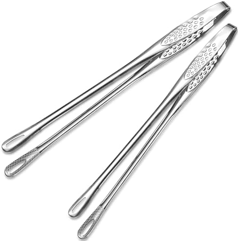 11 Inch Tweezers Tongs for Cooking, Stainless Steel Tweezer Kitchen Tools for by Lekayihu