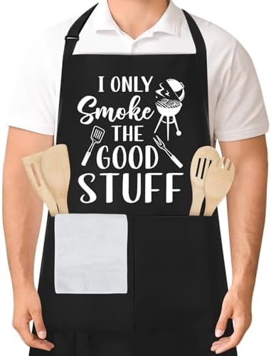 Funny Aprons for Men, 39’’ x 39'' Plus Size Aprons by XLSXEXCL