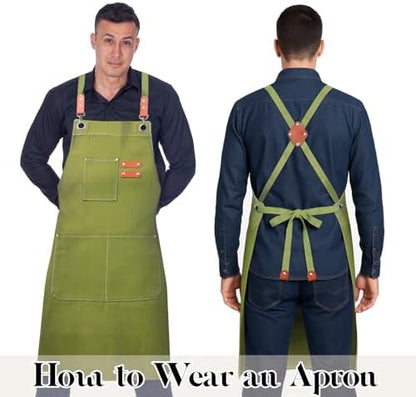 Chef Cotton Canvas Apron for Men Women - Image 4